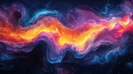 Fototapeta premium Wallpaper, Fascinating colors of imagination