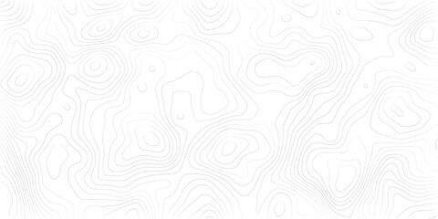 Abstract black and white topographic contours lines of mountains. Topography map art curve drawing. vector illustration.