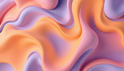 Obraz premium Abstract Pastel Wave Pattern Design Background