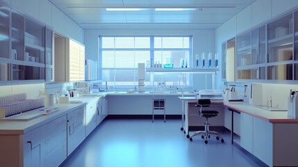 Modern Scientific Laboratory Interior Design View