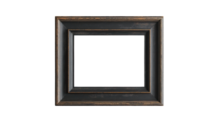 Dark Wood Square Frame: A classic dark wood square picture frame with a double-layered border, offering a sophisticated and timeless aesthetic for your artwork or photos.