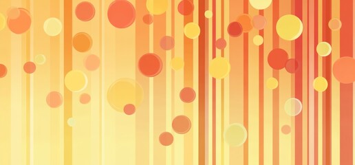 Abstract background with vertical stripes and colorful circles.