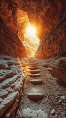 A stunning canyon view at sunset, symbolizing the beauty of natural landscapes and the spirit of adventure. Ideal for travel and exploration-related content.