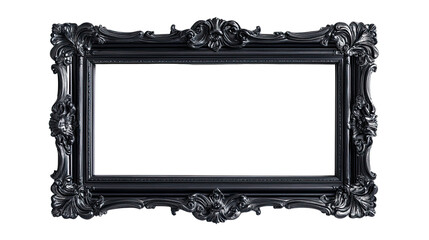 Ornate Black Picture Frame:  A timeless classic, this elegant black picture frame with intricate, ornate carvings adds a touch of sophistication and grandeur to any space.