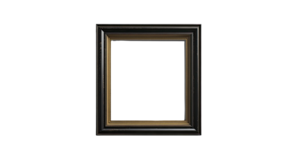 Black and Gold Picture Frame: A classic black picture frame with a subtle gold inner border, offering a timeless and elegant design for showcasing cherished memories and artistic masterpieces.
