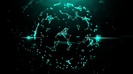 Abstract connection dots stock video USA, Connection, Technology, Computer Network, Digitally Generated Image BG, Metaverse, Blockchain, NFT, Bitcoin 4K stock video - Powered by Adobe