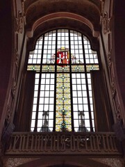 spain, catalunya, barcelona, ​​hospital, Recinto Modernista de Sant Pau, vitrageб stained glass