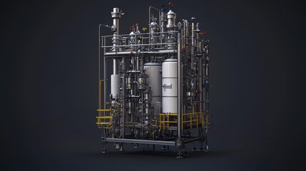 Industrial Chemical Processing System Stainless Steel Design