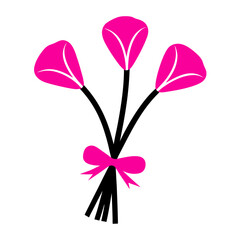 Fototapeta premium pink flower in a vase