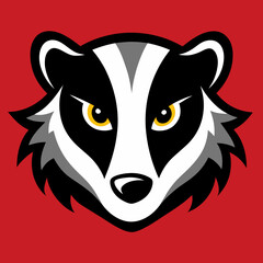 Fototapeta premium illustration of a badger