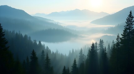 Serene Mountain Vista