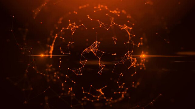 Abstract connection dots stock video USA, Connection, Technology, Computer Network, Digitally Generated Image BG, Metaverse, Blockchain, NFT, Bitcoin 4K stock video