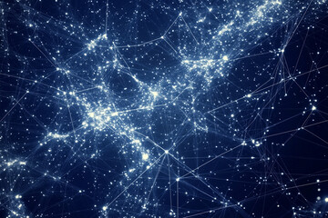 Lines and circles cyberspace background