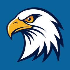 bald eagle head vector