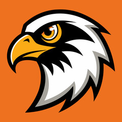 falcon head vector