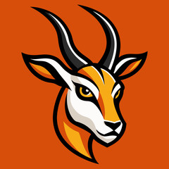 silhouette of a gazelle