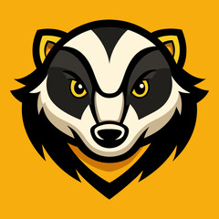 illustration of a honey badger