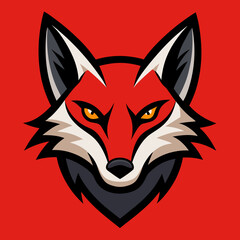 jackal head vector mascot