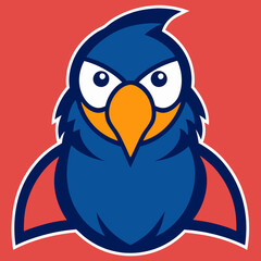 macaw head mascot
