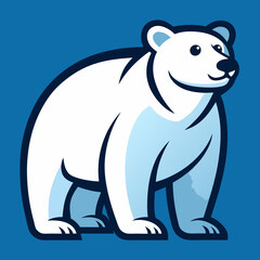 polar bear vector art