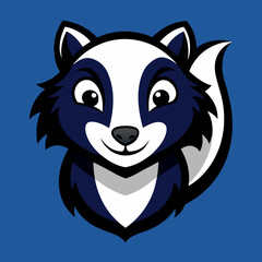illustration of a skunk