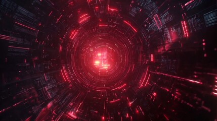 Abstract Futuristic HUD interface. Sci-fi round hud element technology Loop background. Internet, computer science business Animation. big data digital lines technology. cyber concept design. 