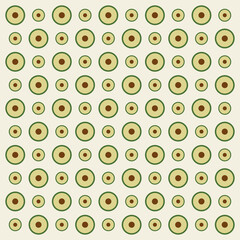 Avocado Fruit Geometric Pattern Modern Shapes Background