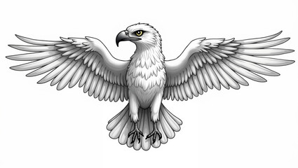 Obraz premium Hawk cartoon image 