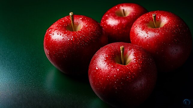 Juicy Red Apples Still Life Photography - Powered by Adobe