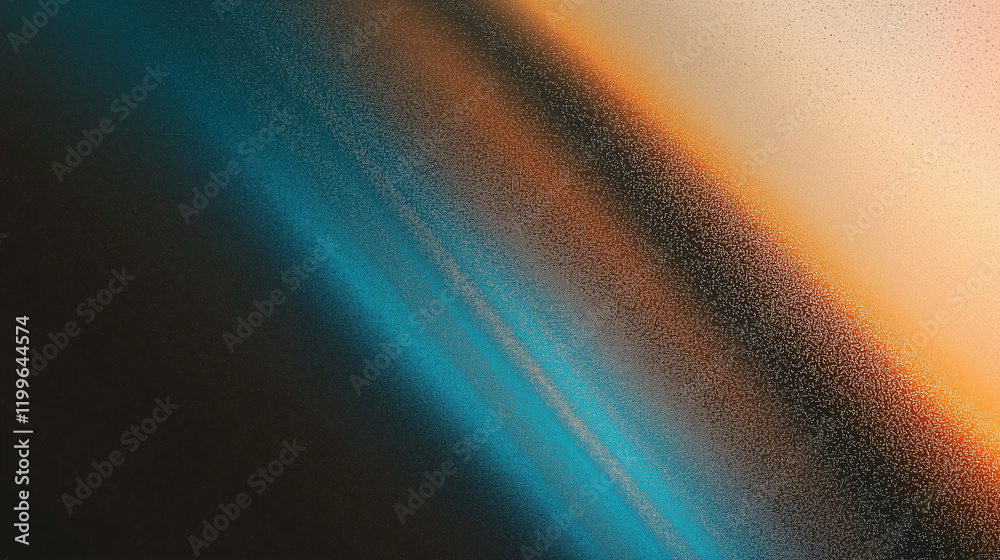Poster abstract gradient background with blue, brown, and orange tones featuring grainy texture and soft li