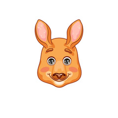 Obraz premium Kangaroo Head - Cute Animal Vector Illustration