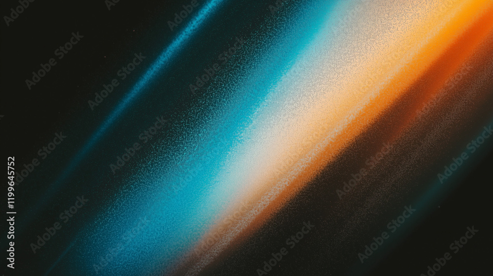 Poster abstract gradient background with blue, brown, and orange tones featuring grainy texture and soft li