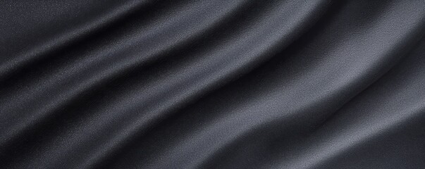 Fototapeta premium Subtle Metallic Shine in Black and White Tones on Smooth Fabric Surface