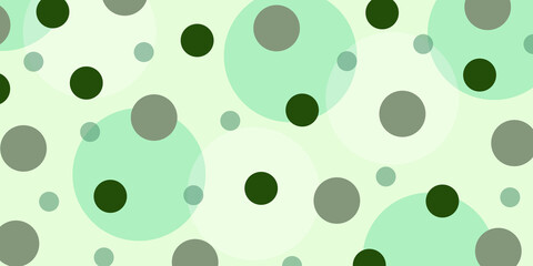 Green circle seamless pattern