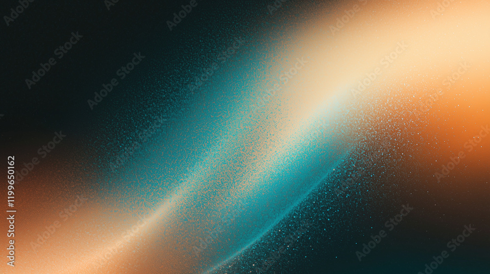 Poster abstract gradient background with blue, brown, and orange tones featuring grainy texture and soft li