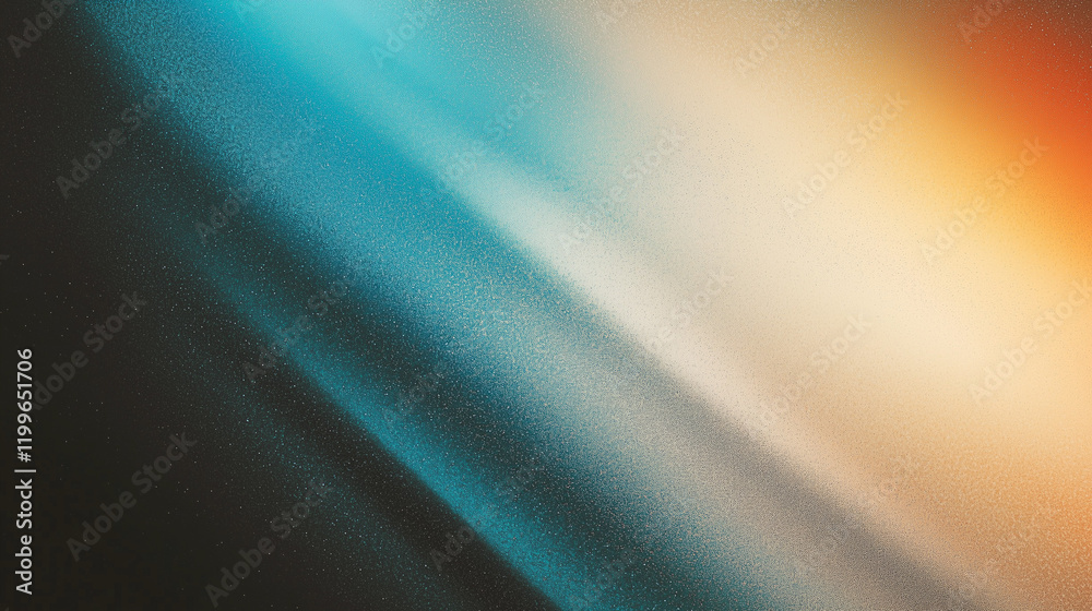 Poster abstract gradient background with blue, brown, and orange tones featuring grainy texture and soft li