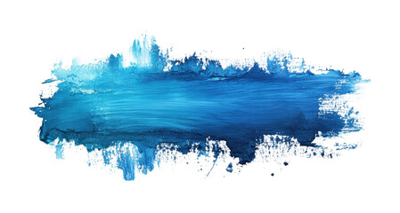Tealblue stain texture watercolor on abstract design artistic viewpoint isolated on transparent background png