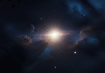 Fototapeta premium The Grand Cosmic Ballet: A High-Definition Celebration of the Universe