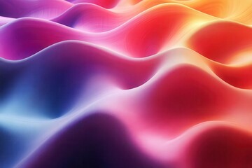 Obraz premium modern geometric pattern with flowing curved lines in gradient colors, seamless contemporary design with dynamic movement