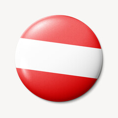 Austria flag round badge illustration