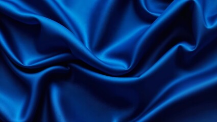 Obraz premium Silk blue fabric large plaid textile