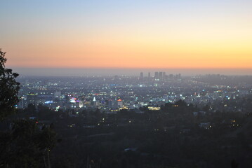 Sunset over Los Angeles