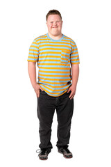 Fototapeta premium Cute boy with down syndrome