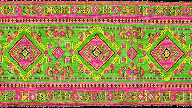 of intricate woven fabric patterns Close-up, pattern, details, textiles 