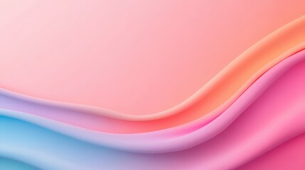 A pink and purple wave with a blue stripe