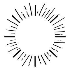 PNG Radiant abstract circular burst, transparent background