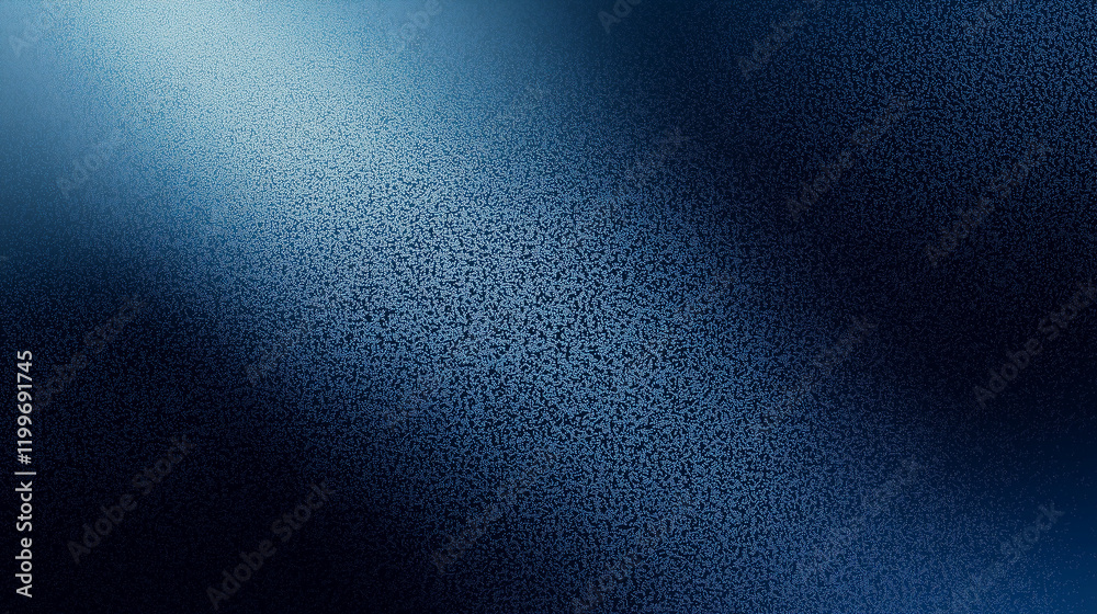 Poster Abstract blue denim texture background with spotlight and shadow, featuring a dark gradient effect. High-detail fabric-inspired design for creative digital use, print, or wallpaper concepts, showcasin