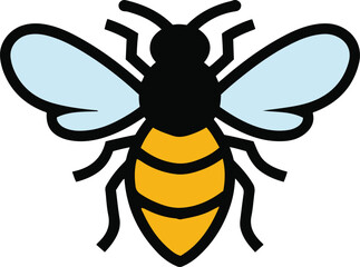 Bee logo vector image
