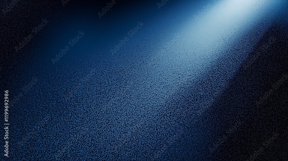 Poster Abstract blue denim texture background with spotlight and shadow, featuring a dark gradient effect. High-detail fabric-inspired design for creative digital use, print, or wallpaper concepts, showcasin