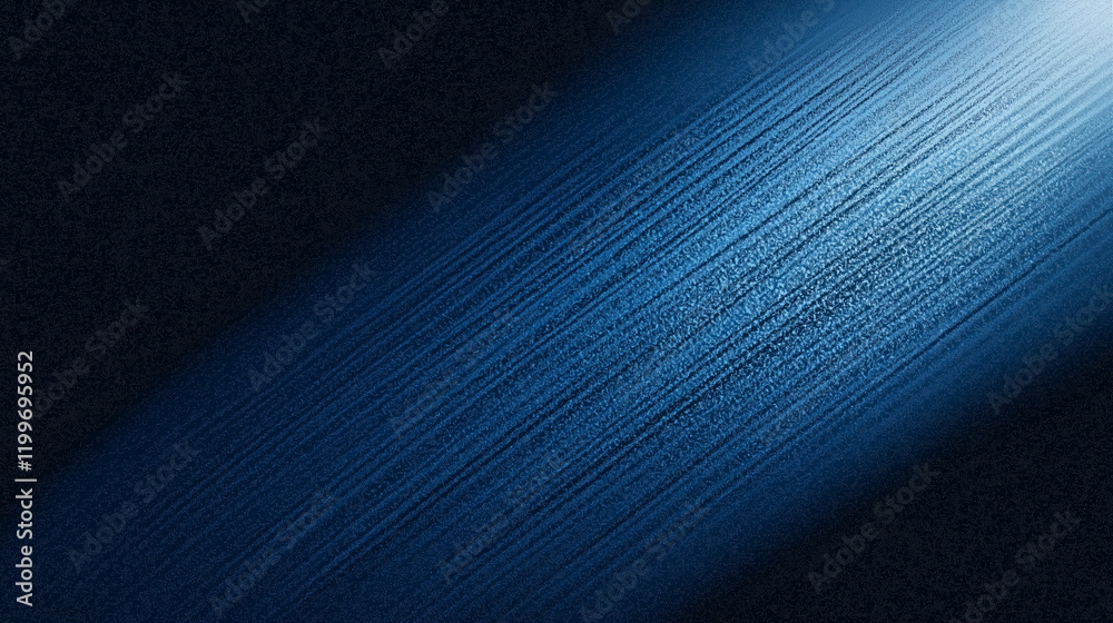 Poster abstract blue denim texture background with spotlight and shadow, featuring a dark gradient effect. 